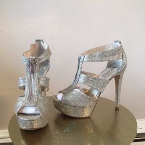 Michael Kors Glitter Heel Berkley Platform 6.5M